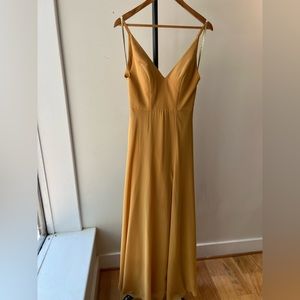Jenny Yoo Mustard Yellow Dress